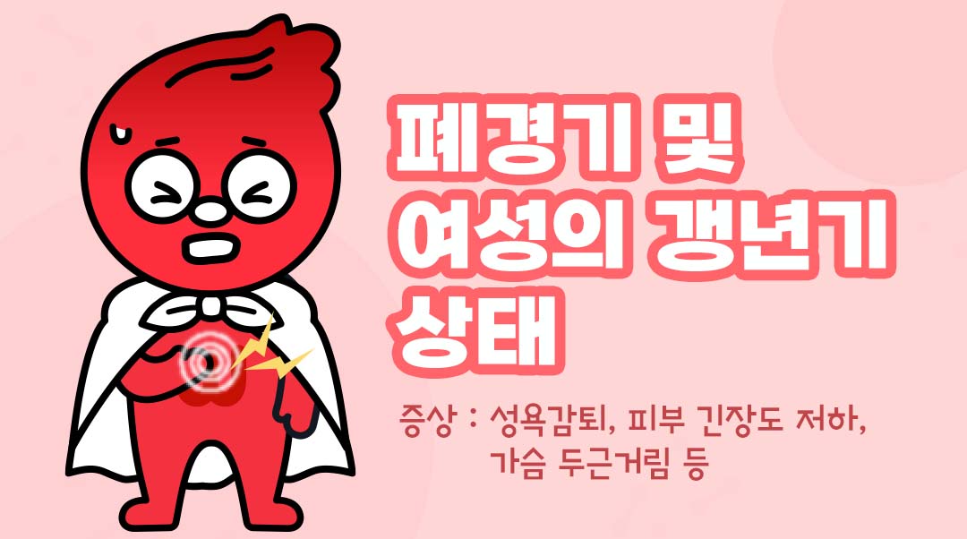 폐경기 및 여성의 갱년기 상태이미지