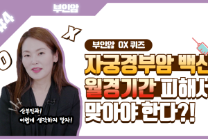 자궁경부암 백신, 월경기간 피해야된다?│부인암 4탄 썸네일 이미지