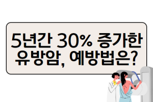 5년간 30% 증가한 유방암, 예방법은? 썸네일 이미지